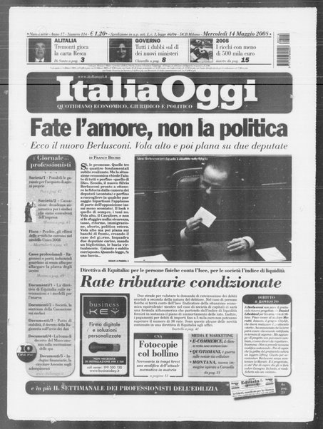 Italia oggi : quotidiano di economia finanza e politica